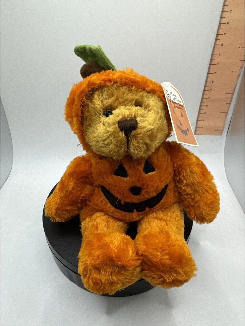 Halloween Bear ”Jack” March of Dimes Bean Bags for Babies Plushland Pumpkin